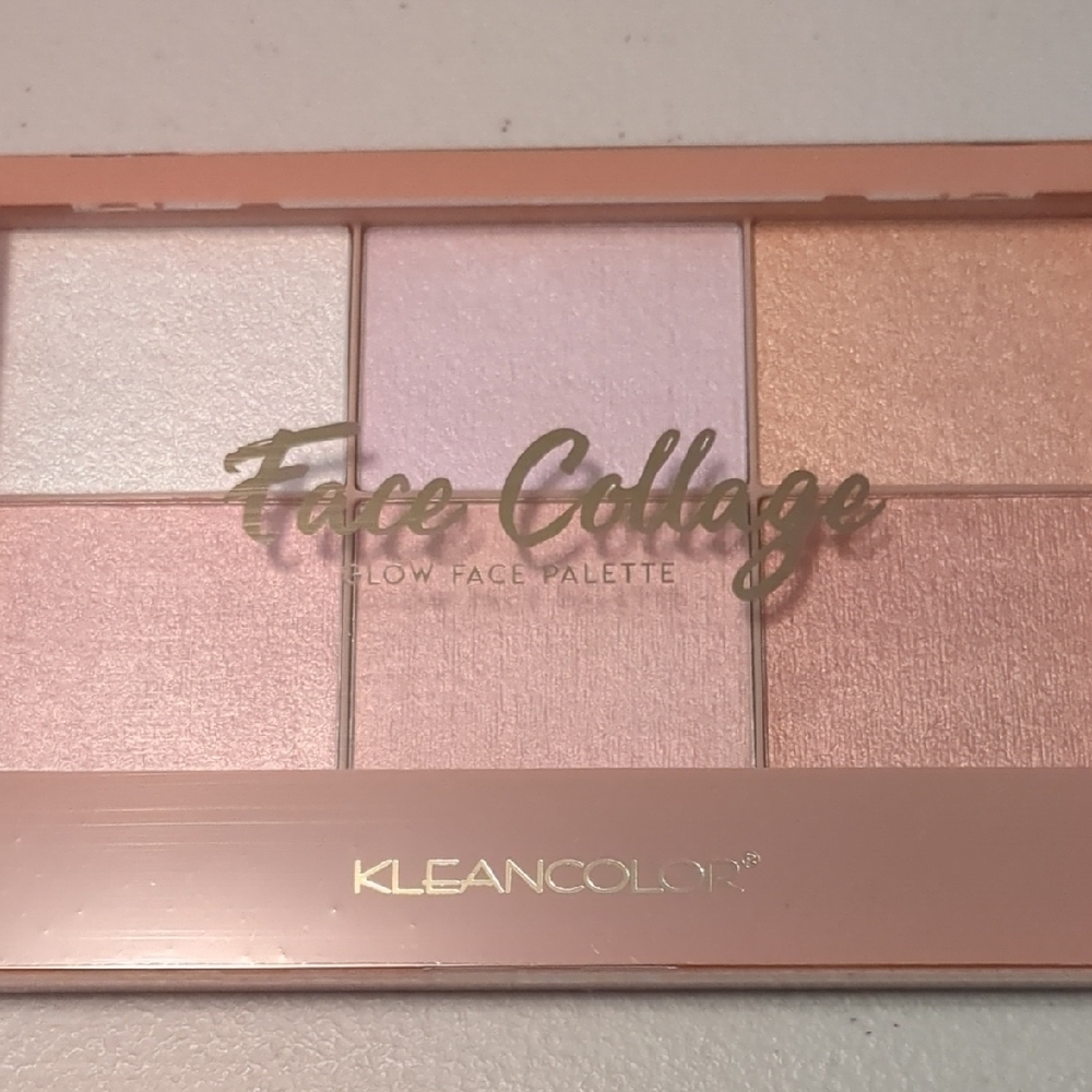 KleanColor Face Collage Glow Face Palette - Pink and Cream